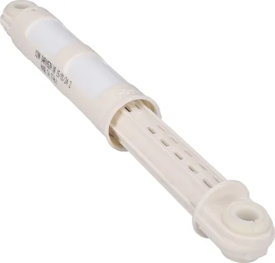 A single washing machine shock absorber is shown against a white background.