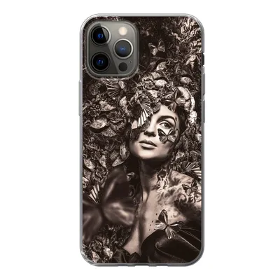 Produktbild von MuchoWow® Handyhülle Schutzhülle Hülle für iPhone 13 Pro Frau - Tiere - Pflanzen Silikon Softcase Handy Hülle - Handy-Tasche
