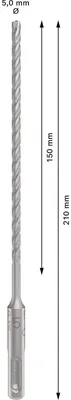 Image de Bosch PRO SDS plus-5X foret marteau 5 x 150 x 210 mm - 2608833773