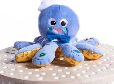 Produktbild von Baby Einstein Octoplush Musikalischer Plüsch-Oktopus, Interaktiv, Blau, Sprachlernspielzeug, 3M+