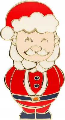 Image de PINETS épingle de père Noël, doré 14 carats