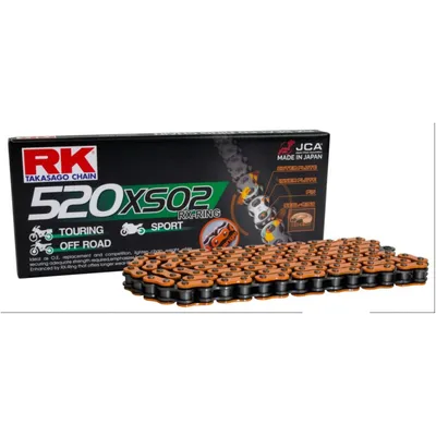 Produktbild von Kette RK X-Ring 520XSO2 / 118 Nietschloss orange