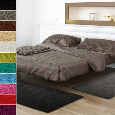 Produktbild von Bettumrandung Sphinx Schwarz 1 Läufer 67x240 cm + 2 Brücken je 67x140 cm