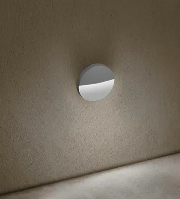 Immagine prodotto di CENTURY SEGNAPASSO LED PASEO TONDO Lampada da parete per esterni grigia 4W 4000K IP54