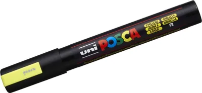 Obrázek produktu pro Plstěná pera POSCA PC-5M žlutá (6 kusů)