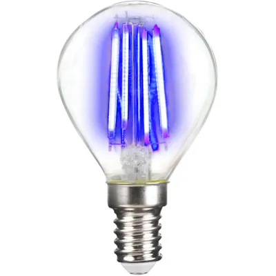 Produktbild von Lightme LM85133 LED E14 FIL BLUE LED-Tropfen, Sockel E14, 4 Watt, farbig,