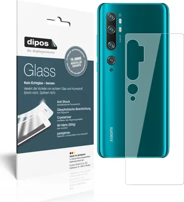 Obrázek produktu pro 2x ochranná fólie pro Xiaomi Mi Note 10 Lite zadní kryt - Anti-Shock 9H fólie dipos Glass plastové sklo