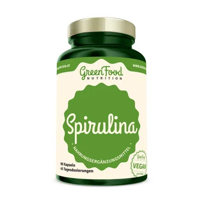 Immagine prodotto di GreenFood Nutrition Spirulina 90 capsule