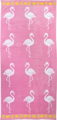 Produktbild von jilda-tex Strandtuch/Badetuch (Flamingo Tropical) 90x180 cm