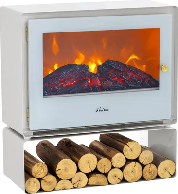 Produktbild von Bodenstehender Elektrokamin mit Regal 2000 W