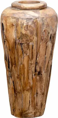 Produktbild von vidaXL Deko-Vase 40 x 80 cm Massivholz Teak