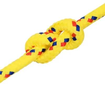 Produktbild von Bootsseil Polypropylenseil Tauwerk Flechtleine Schnur für Boote Garten Camping und Outdoor reißfest wetterbeständig Mehrzweckseil 10 mm Gelb 500 m