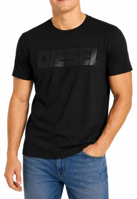 Produktbild von Diesel T-JUST 12-5 Herren T-Shirt Kurzarm Schwarz
