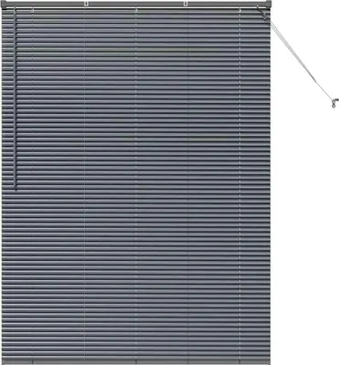 Zdjęcie produktu dla Żaluzje weneckie vidaXL, ciemnoszary, 175 x 125 cm, aluminium