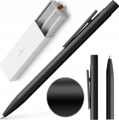 Produktbild von FABER-CASTELL Eleganter Automatik-Kugelschreiber mit Etui Neo Slim SCHWARZ MATT