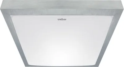 Zdjęcie produktu dla Plafon łazienkowy nowoczesny srebrny kwadratowy 32 cm neutralna barwa LED 18W ALEX Struhm