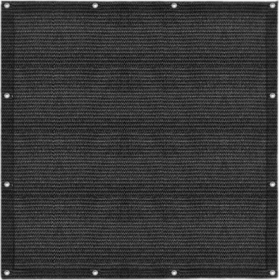 Productafbeelding van Kampeertapijt, voortenttapijt van HDPE, 240 g/m², 250 x 500 cm, zwart, 1 tapijt met 13 haringen, UV-bestendig en aan beide zijden bruikbaar