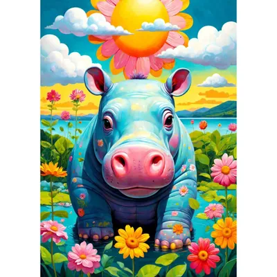 Obrázok produktu pre Puzzle 1000 dielov – Sunny Hippo – Enjoy