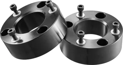 Zdjęcie produktu dla Przedni podnośnik poziomujący SucceBuy (50,8 mm) do Forda F150 2WD/4WD 2004-2025, Expedition 2003-2018, Lincoln Mark LT 2005-2008, zestaw do poziomowania podwozia z 2 solidnymi aluminiowymi rozpórkami