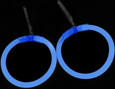 Produktbild von 1 Paar Creolen Ohrringe BLAU wiederverwendbar