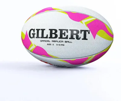 Zdjęcie produktu dla Gilbert HSBC SVNS Replika piłki do rugby, różowa 5, różowa 5