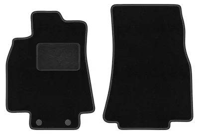 Produktbild von Velours-Fußmatten Vorne für Mercedes A- Klasa W169 2004-2012 (Schrägheck) – 2-tlg, Schwarz, passgenau – Wielganizator LUX