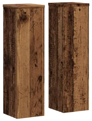 Immagine prodotto di vidaXL Supporto per piante 2 pz. Aspetto legno recuperato 17x17x60 cm materiale a base di legno