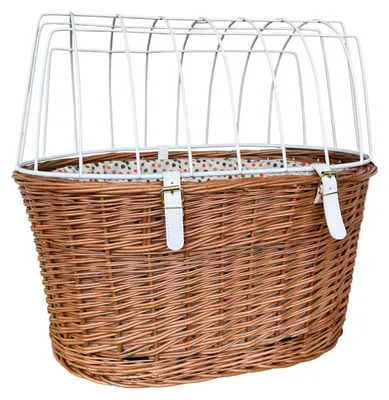 Produktbild von Aumüller Fahrrad-Tierkorb Gr. L, mit Polstereinlage, L: 52 cm - Gepäckträgermontage
