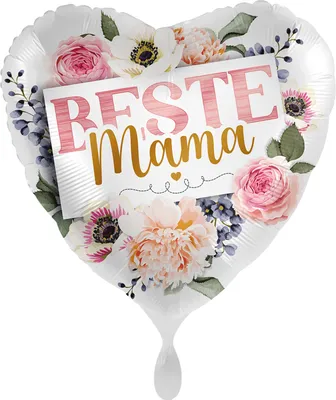 Produktbild von Beste Mama, Best Mom Folienballon 43cm