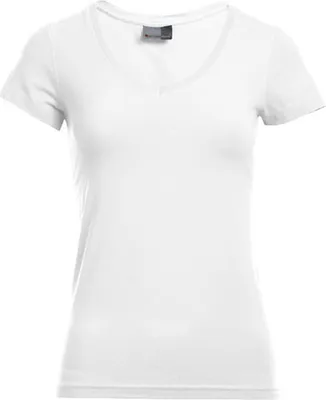 Immagine prodotto di Promodoro 3086 | Maglietta donna Slim Fit con scollo a V - Colore: Bianco - Taglia: XXL