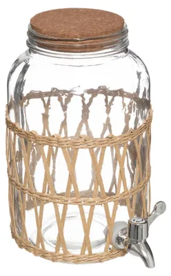 A clear studio shot of a beverage dispenser.