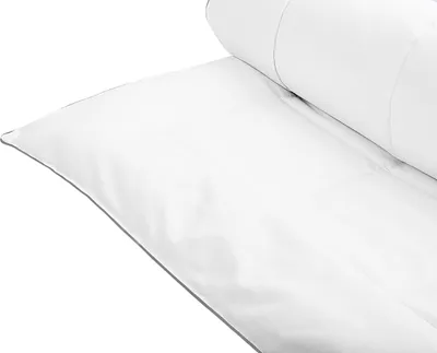 Obrázok produktu pre BELIANI Posteľná prikrývka teplá biela celoročná bavlnená 240 x 200 cm univerzálna vhodná pre alergikov