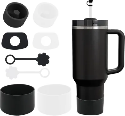Obrázek produktu pro Příslušenství pro kelímky, 8 kusů - kelímek není součástí balení (čiré + černé)
