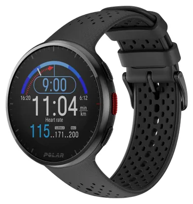 Produktbild von Polar Pacer Pro - Smartwatch - Carbon gray - intelligente Uhr mit Band - grau - Bandgröße: S/L - Anzeige 3 cm (1.2")