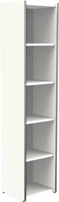 Obrázok produktu pre Regál na dokumenty VARI 5OH, úzky, biely