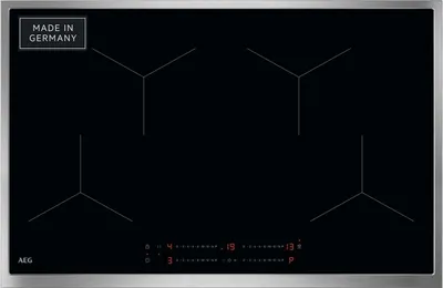 Produktbild von AEG TO84IA0FXB, Schwarz, Integriert, 80 cm, Zonen-Induktionskochfeld, 4 Zone(n), 4 Zone(n)
