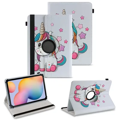 Produktbild von Tablet Hülle für Samsung Galaxy Tab S6 Lite Schutzhülle Tasche Cover DrehbarFarben:Motiv 13