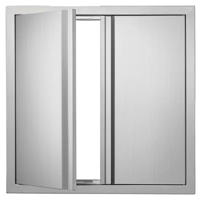 Zdjęcie produktu dla Drzwi Dostępowe Do Grilla Vevor 610X610 Mm Podwójne Stal Nierdzewna Premium