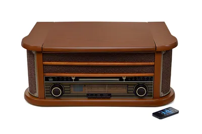 Zdjęcie produktu dla Reflexion HIF2004BT Retro Stereo System Radio Odbiór Bluetooth Gramofon CD USB W zestawie