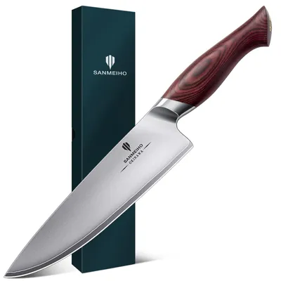 Image de Couteau de chef professionnel 20 cm en acier inoxydable de haute qualité