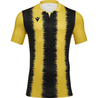 Image de Maillot Macron Miram à manches courtes pour homme - Jaune / Noir
