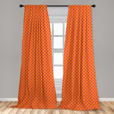 Produktbild von Abakuhaus, Fenstervorhänge, Abstrakte Tupfen, 2-Panel-Set, 150 x 175 cm