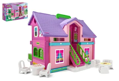 Image de Maisonnette de poupées en plastique 37 x 30 cm dans sa boîte Wader