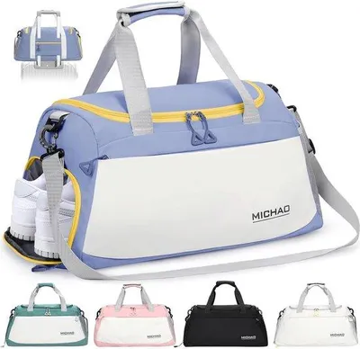 Image de Sac de sport imperméable 48 x 23 x 27 cm, bleu