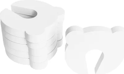 Produktbild von Stück schlagsicherer Türstopper, Türstopper für Kinder, Fingerklemmschutz, Schaumstoff-Türstopper, um ein Zuschlagen zu verhindern und die Tür für die Türkante offen zu halten