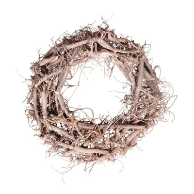 Produktbild von Weißer Weidenkranz XXL, Naturprodukt, 30 cm Durchmesser und 8 cm Höhe