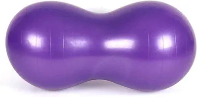 Productafbeelding van Yogabal Peanut Ballen - Pilates Bal Oefenbal - Balansoefeningen Thuis - Pindavorm Stabiel - 1 stuk - Paars