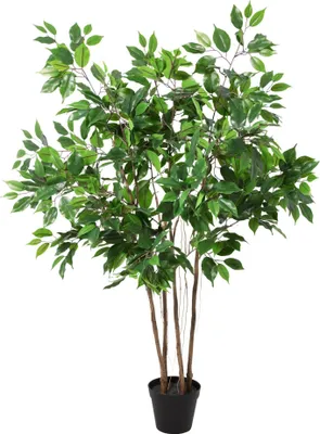 Obrázok produktu pre Umelá rastlina Ficus Benjamina 128 cm – umelý fikus v črepníku
