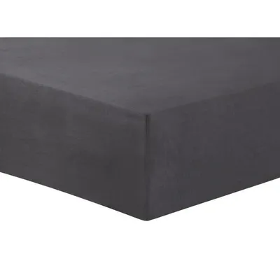Produktbild von VISION Spannbetttuch Flanell - 200 x 200 cm - Anthrazitgrau