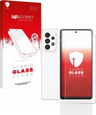Produktbild von upscreen Schutzglas für Samsung Galaxy A53 5G (Display+Kamera) Schutzfolie Panzer Folie Glas Display Schutz klar